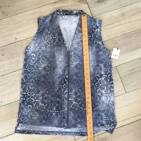 Tahari zipper front shira knit top kismet - Picture 3 of 4